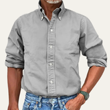 Men's Business Button Down Shirt | Professional Elegance