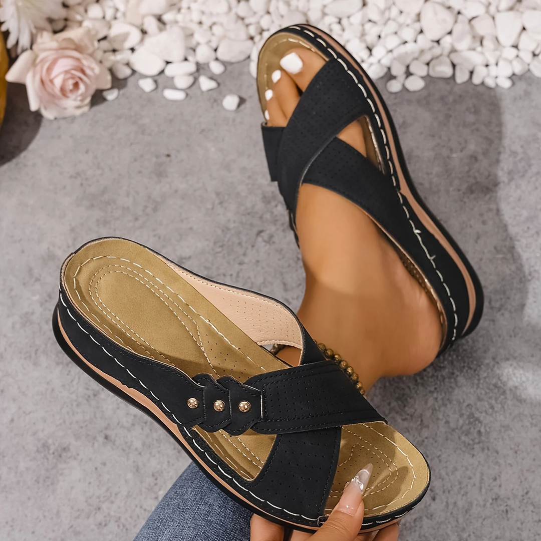 Ezera | Elegant Orthopaedic Wedge Sandals