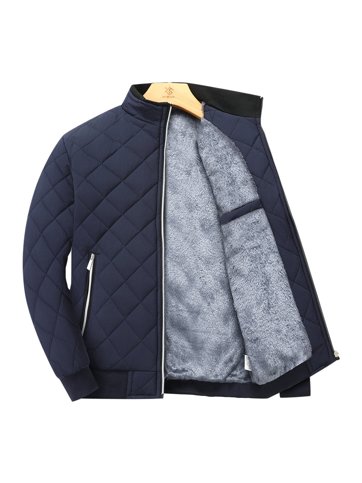 Laurence | Fleece-Lined Quilted Bomber Jacket