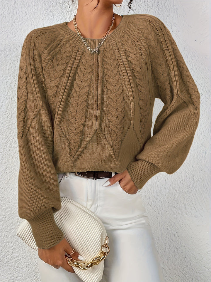 Angela | Relaxed Fit Cable Knit Jumper