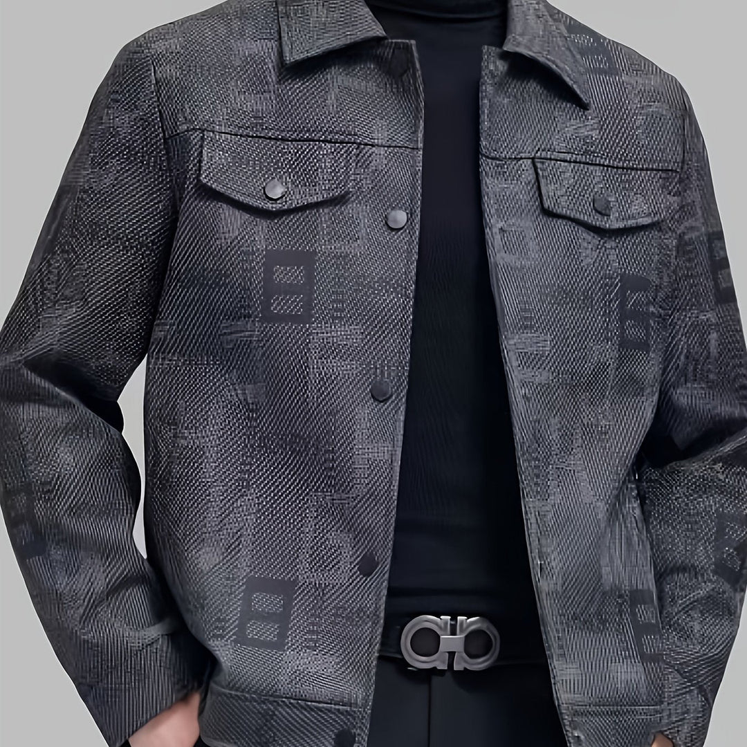 Declan | Textured Trucker Jacket