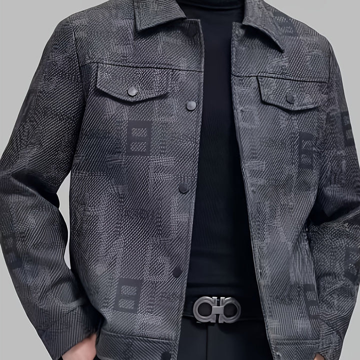 Declan | Textured Trucker Jacket