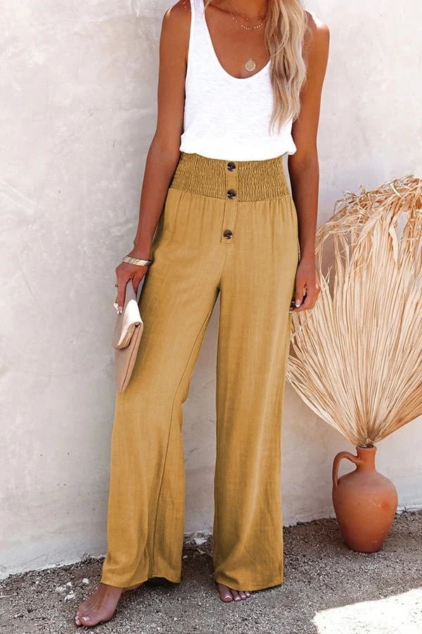 Violet | High-Waisted Relaxed-Fit Trousers