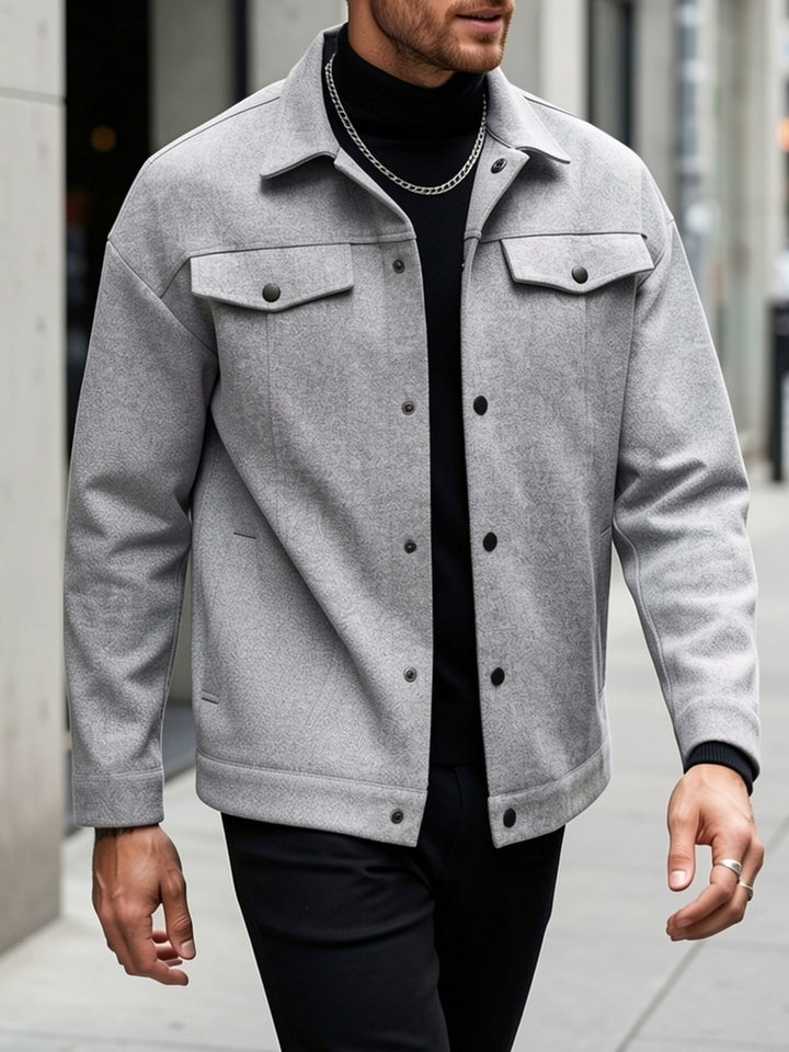 Reuben | Snap-Button Overshirt Jacket