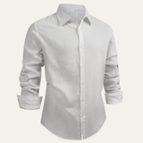 Men's Linen Cotton Business Shirt | Professional Comfort & Breathable Style