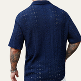 Men's Bohemian Crochet Mesh Shirt | Breathable Summer Style