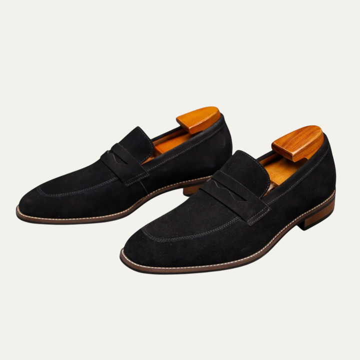 Warren | Suede Penny Loafers with Rubber Sole