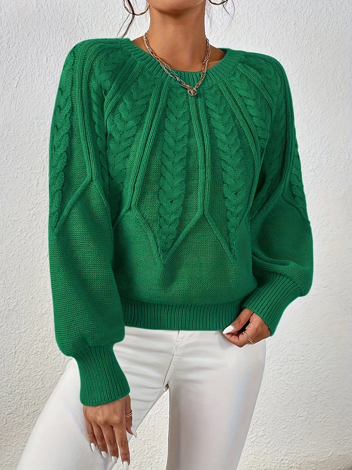 Angela | Relaxed Fit Cable Knit Jumper