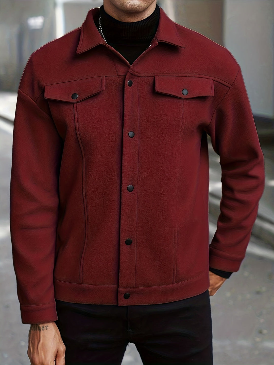 Reuben | Snap-Button Overshirt Jacket