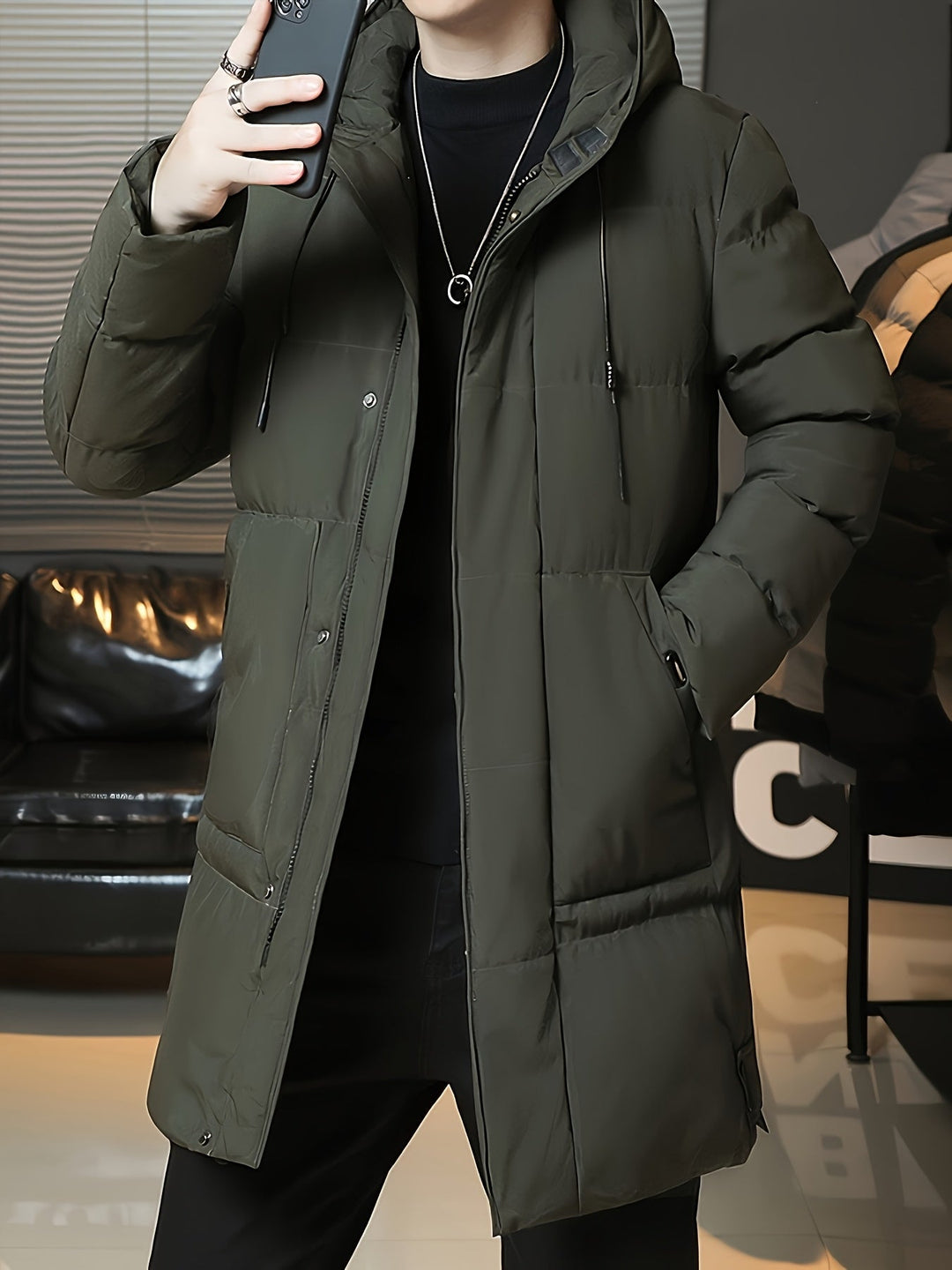 Peter | Hooded Longline Winter Coat