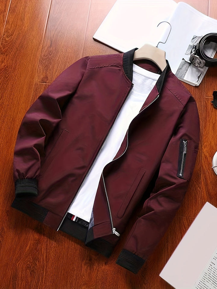 Callum | Lightweight Zip-Up Bomber Jacket