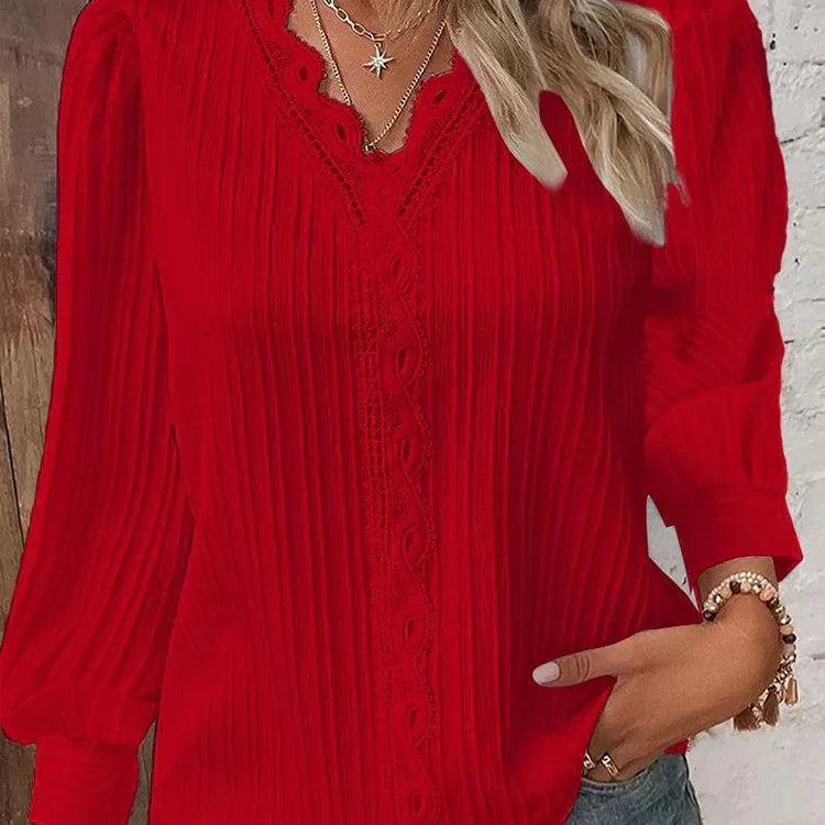 Chiffon Lace Blouse | Feminine Elegance with Airy Comfort
