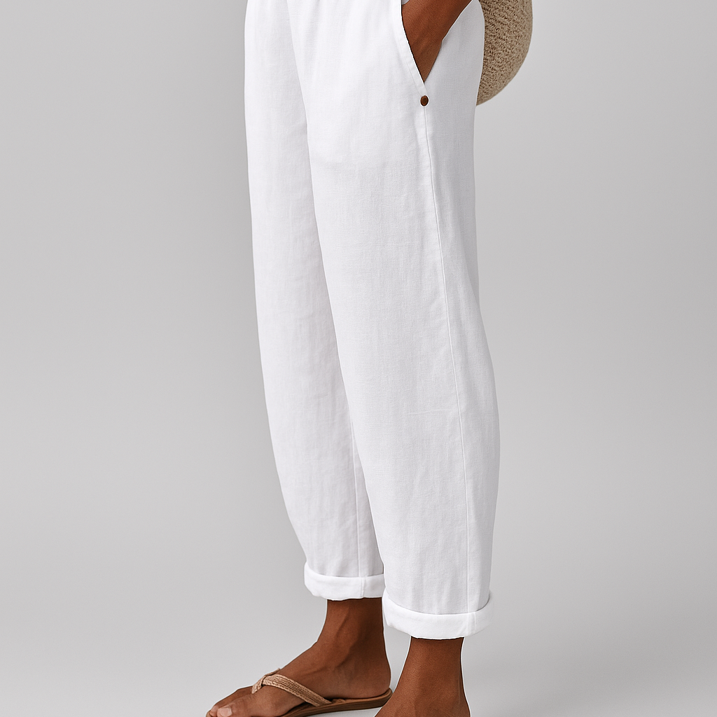 Women's Straight-Leg Trousers with Side Pockets | Comfortable Everyday Style