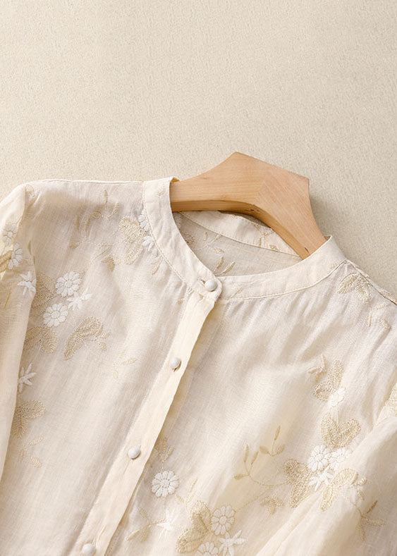 Lucy | Blouse with Floral Accent Details