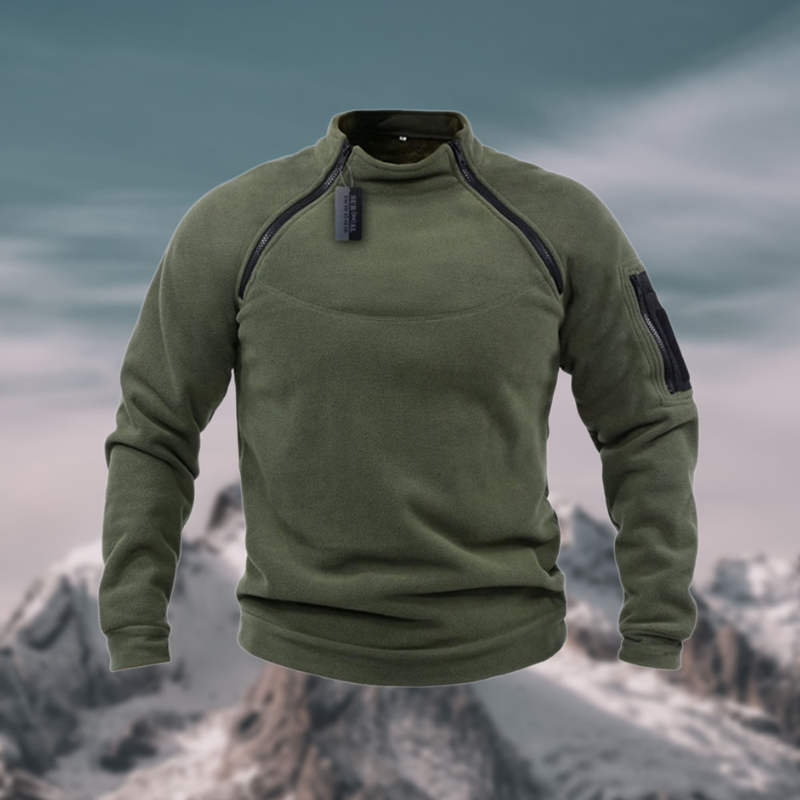 Nigel | Stand-Collar Zip Pullover
