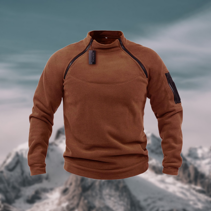 Nigel | Stand-Collar Zip Pullover
