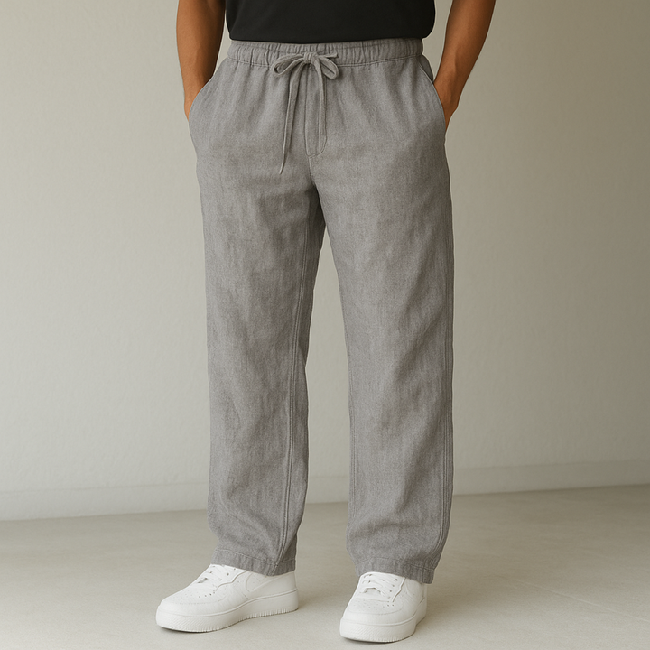 Gabriel | Relaxed Wide-Leg Drawstring Trousers