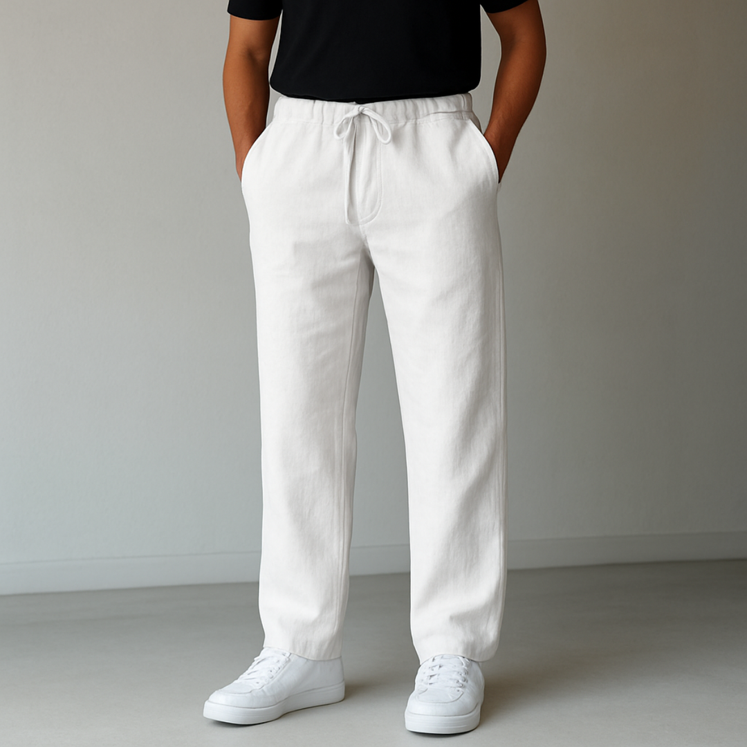 Gabriel | Relaxed Wide-Leg Drawstring Trousers