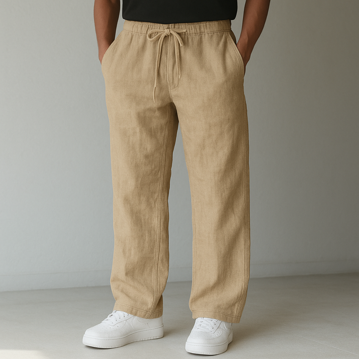 Gabriel | Relaxed Wide-Leg Drawstring Trousers