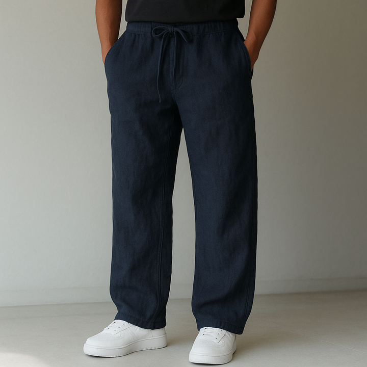Gabriel | Relaxed Wide-Leg Drawstring Trousers