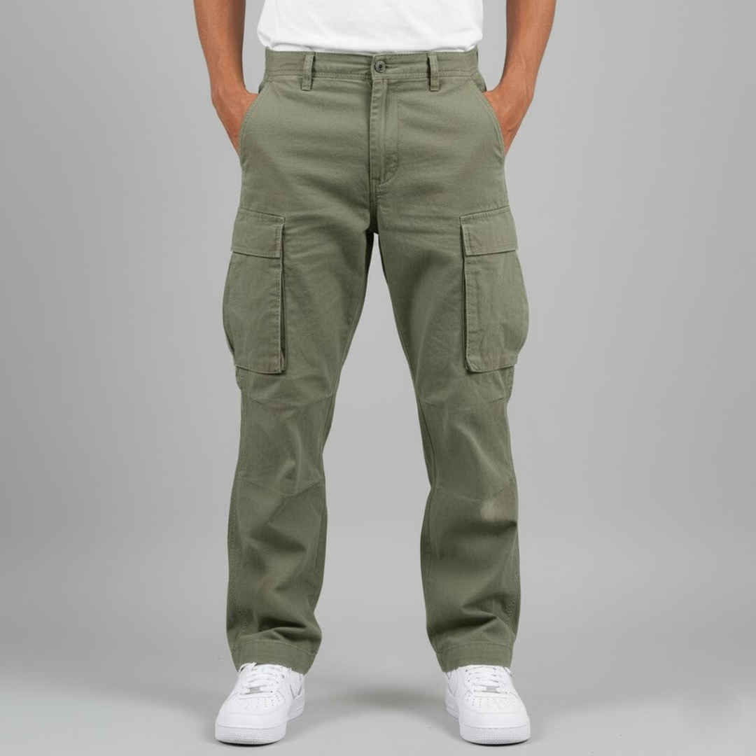 Dafydd | Loose Fit Cargo Trousers