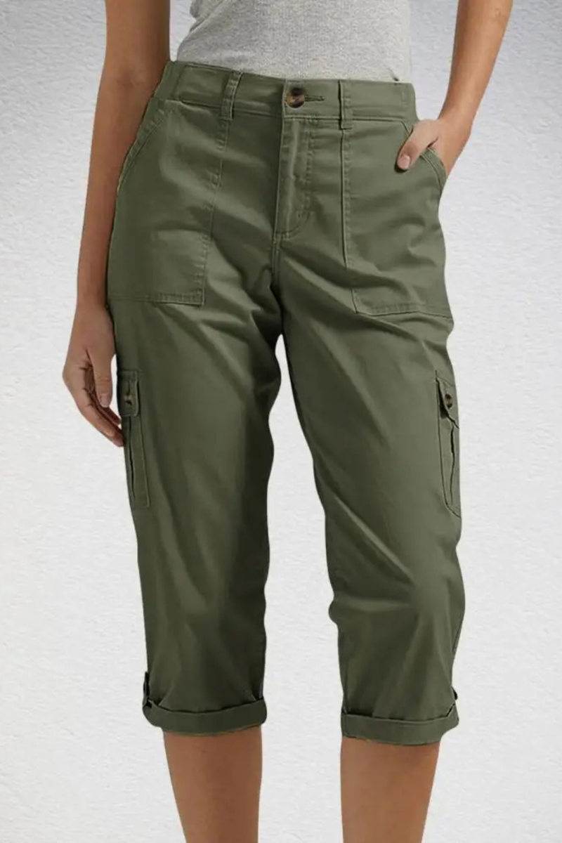Irene | Cropped Cargo Trousers