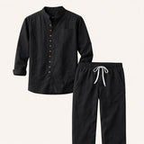 Men's Summer Sets | Retro Cotton & Linen Comfort