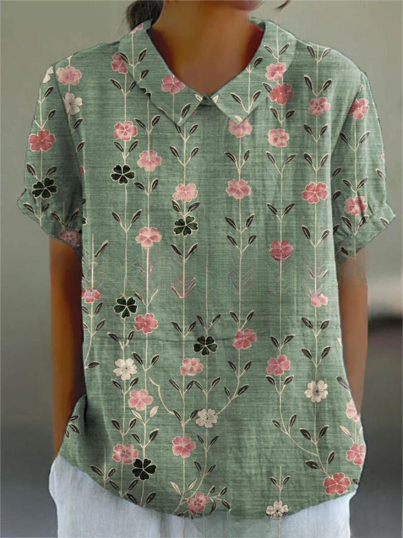 Elin | Relaxed Floral Print Shirt