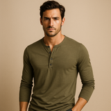 Men's Long Sleeve Cotton Polo | Classic Comfort & Timeless Style