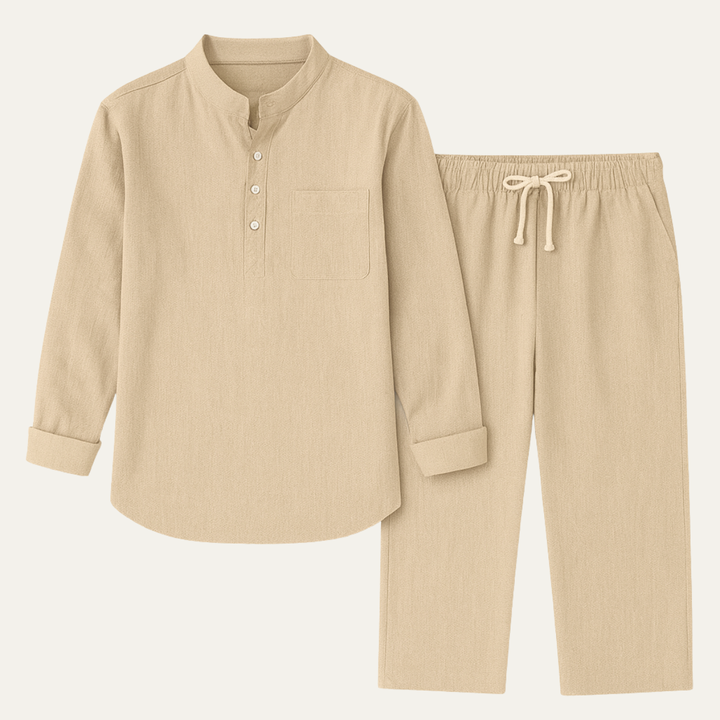 Vincent | Lightweight Long Sleeve Shirt and Trousers Set