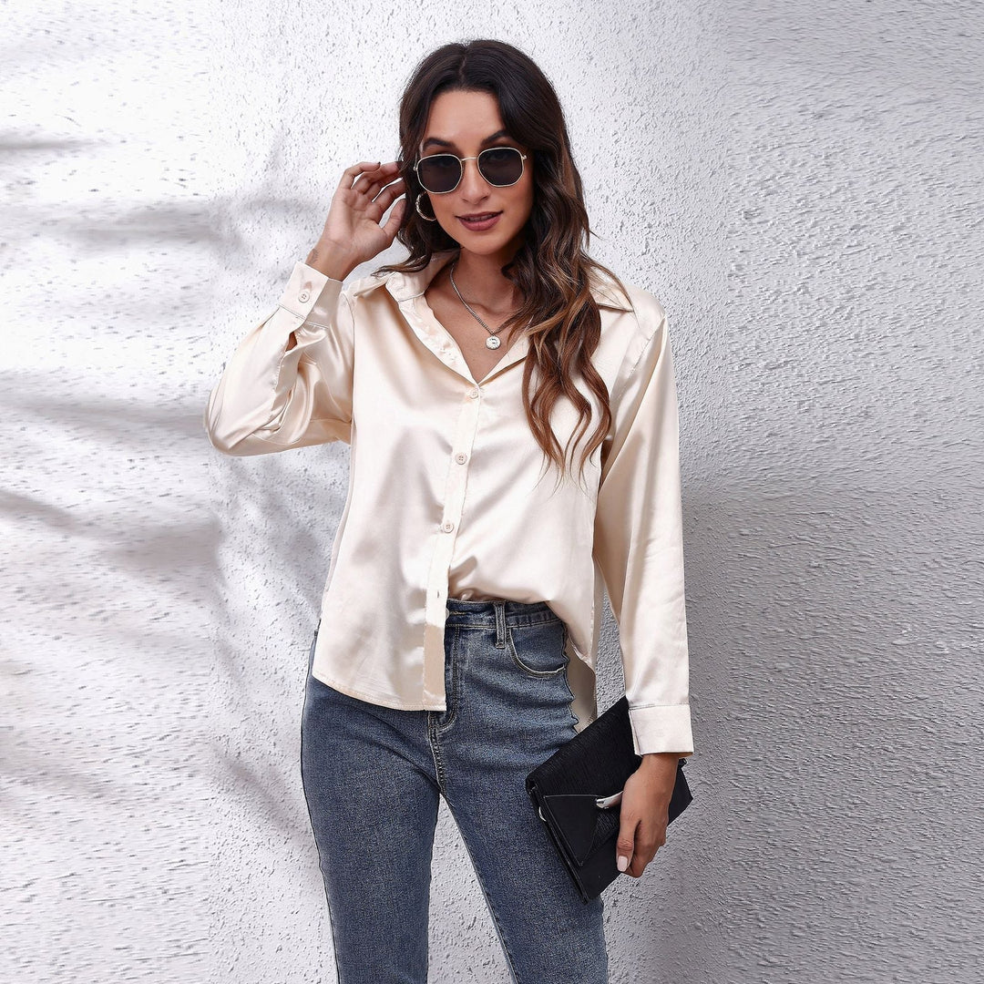 Alice | Loose-Fit Satin Blouse in Seven Shades