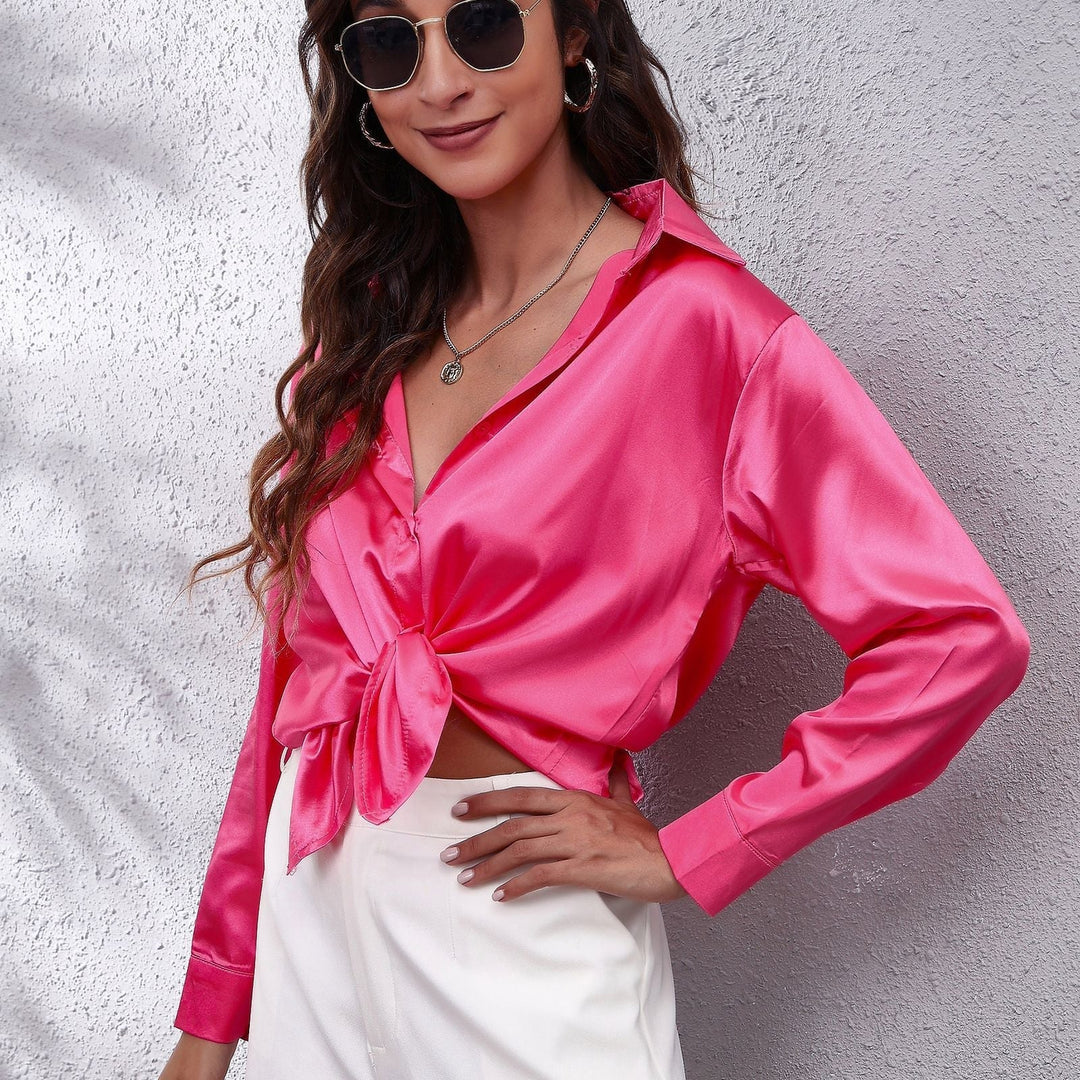 Alice | Loose-Fit Satin Blouse in Seven Shades