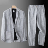 Men's Elegant Linen Two-Piece Set | Sophisticated Summer Style