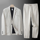 Men's Elegant Linen Two-Piece Set | Sophisticated Summer Style