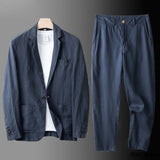 Men's Elegant Linen Two-Piece Set | Sophisticated Summer Style