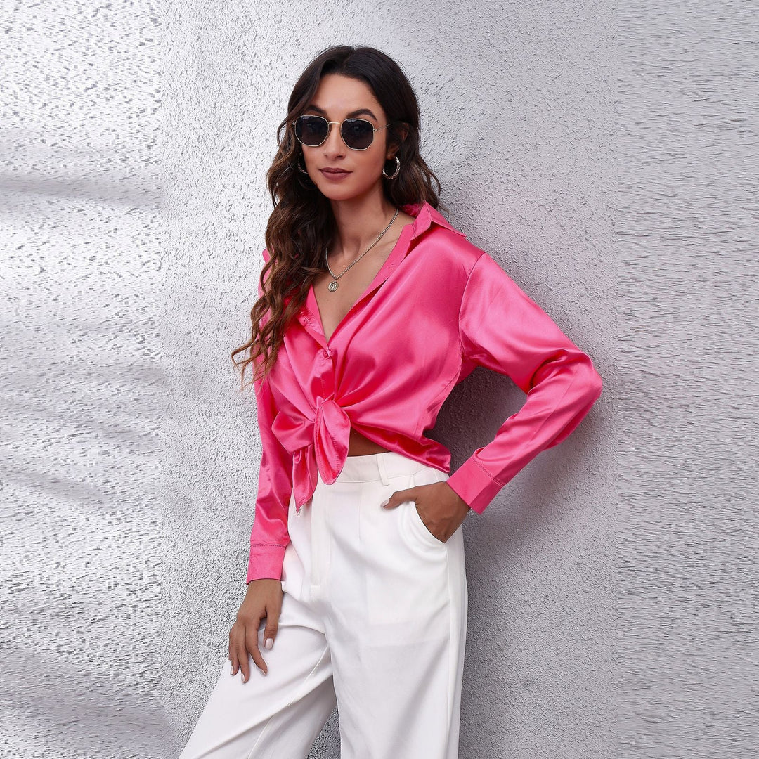 Alice | Loose-Fit Satin Blouse in Seven Shades