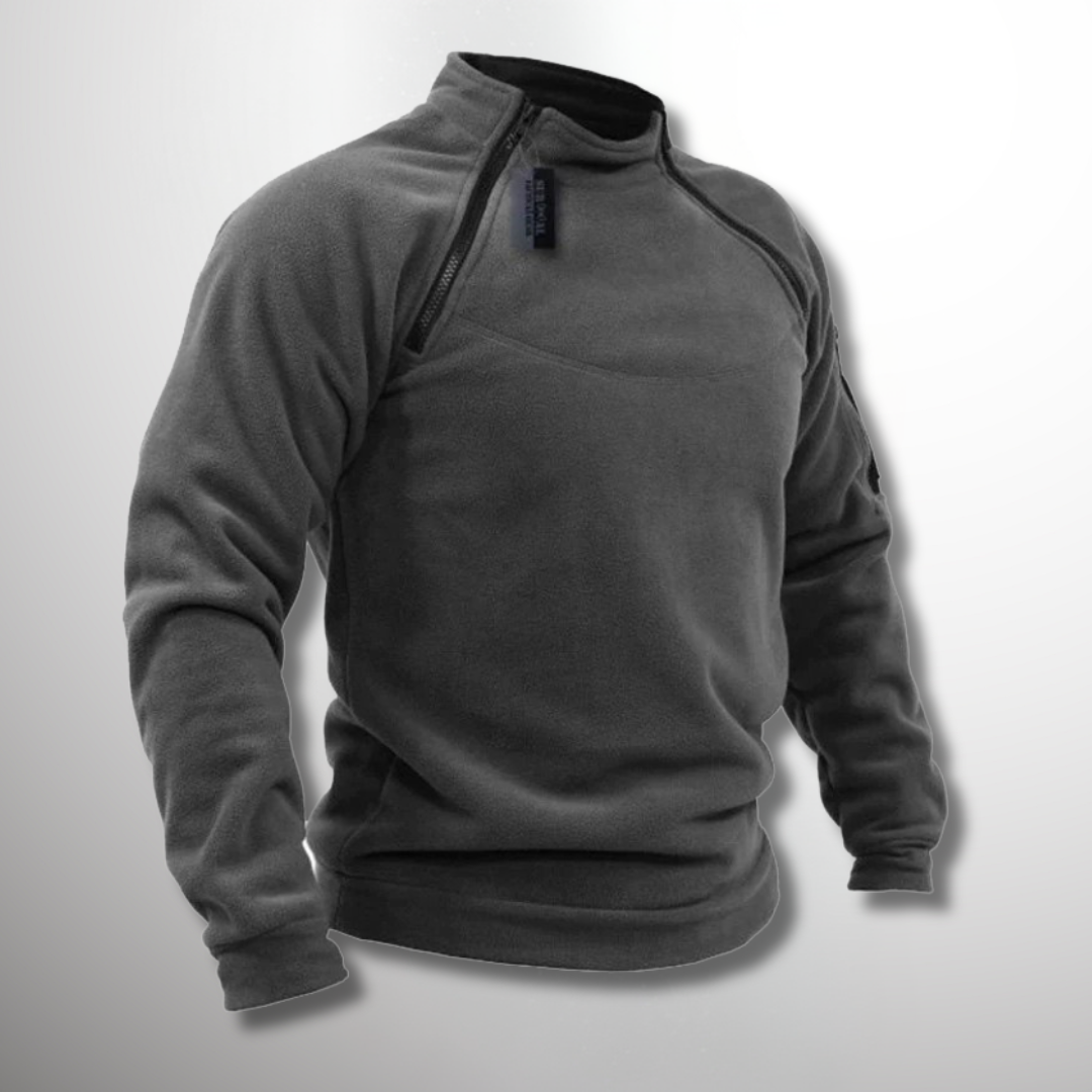 Nigel | Stand-Collar Zip Pullover
