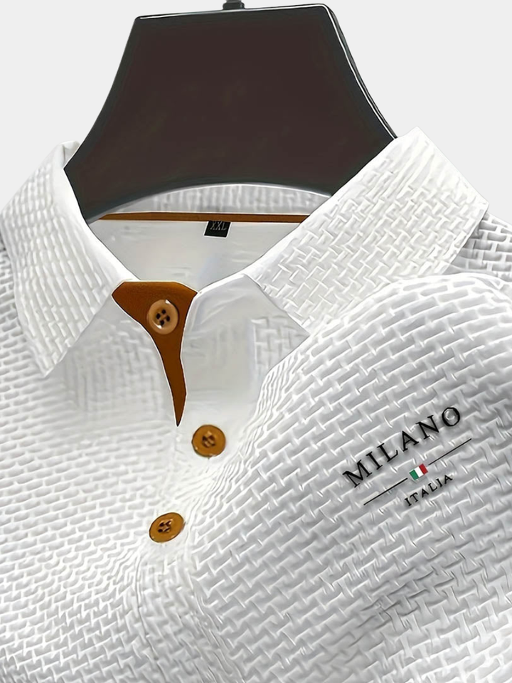 Men's Textured Polo | Premium Structured Design