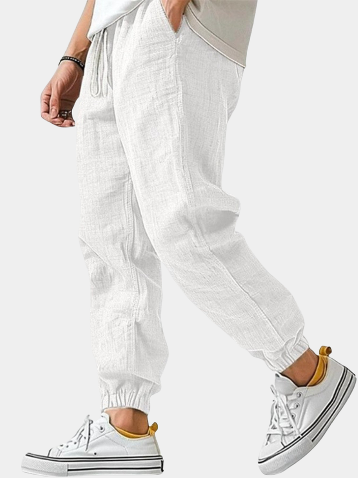 Men's Cotton-Linen Jogger Trousers
