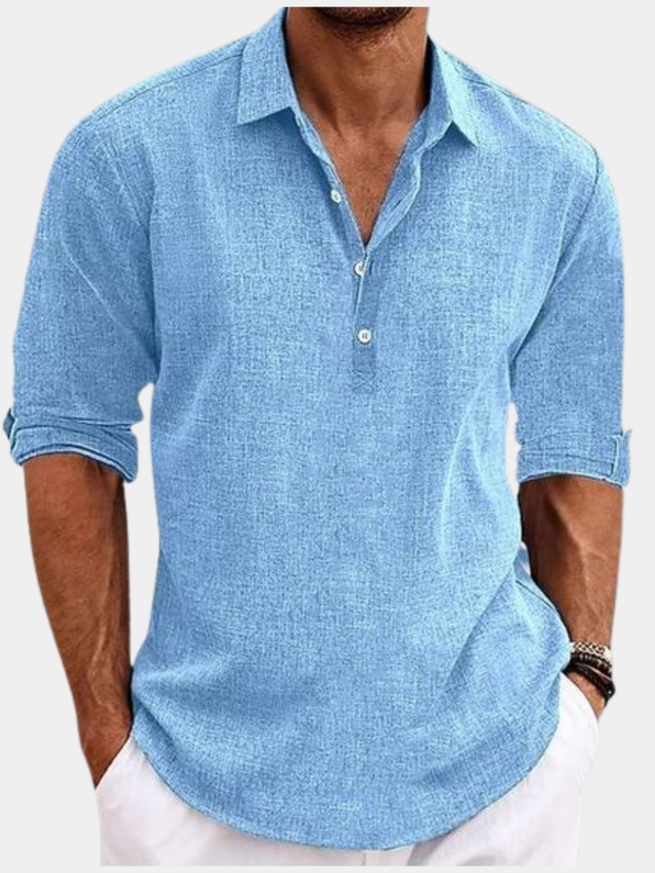 Men's Linen Polo | Fresh Elegant Summer Style