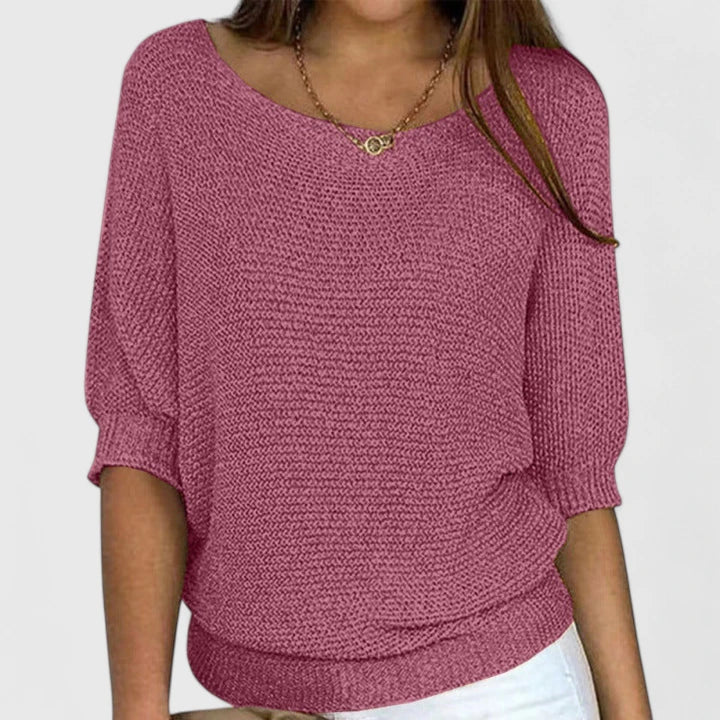 Wendy | Batwing Sleeve Jumper in Soft Knit