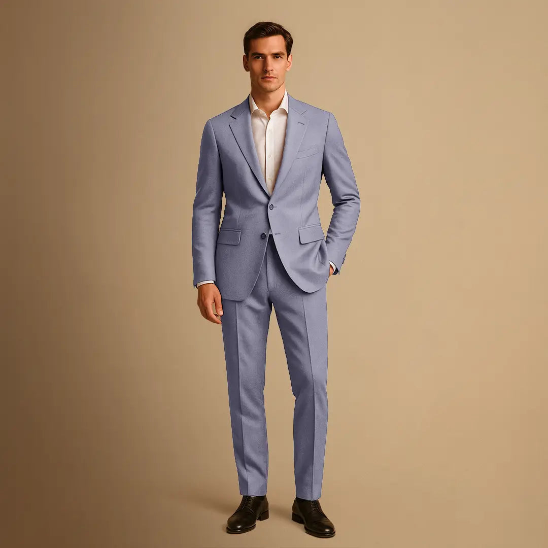 Men's Slim-Fit Single-Breasted Suit | Affordable Formal Wear