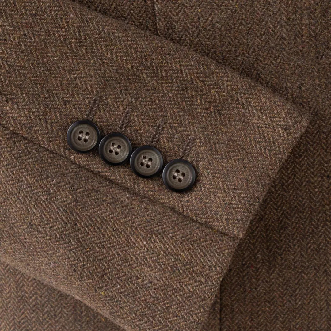 Men's Slim-Fit Three-Piece Suit, Black | Formal Elegance