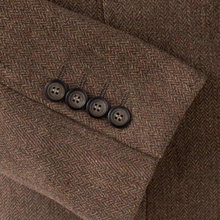 Men's Slim-Fit Three-Piece Suit, Black | Formal Elegance