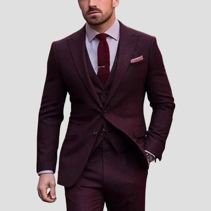 Men's Slim-Fit Three-Piece Suit | Elegant Occasion Set