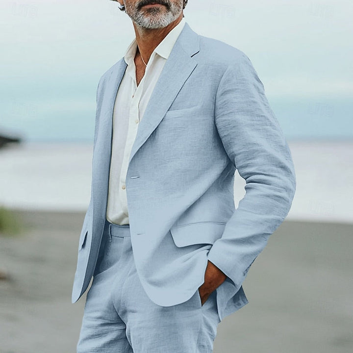 Men's Relaxed-Fit Linen Suit | Fresh Summer Set