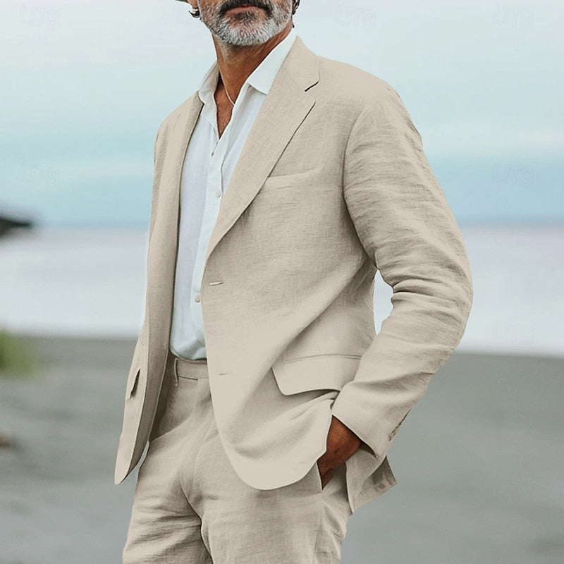 Men's Relaxed-Fit Linen Suit | Fresh Summer Set
