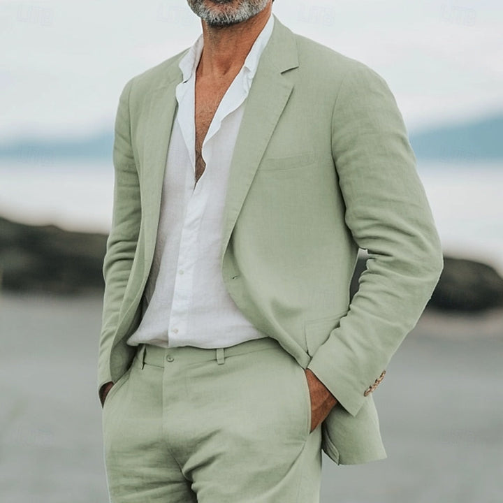 Men's Relaxed-Fit Linen Suit | Fresh Summer Set