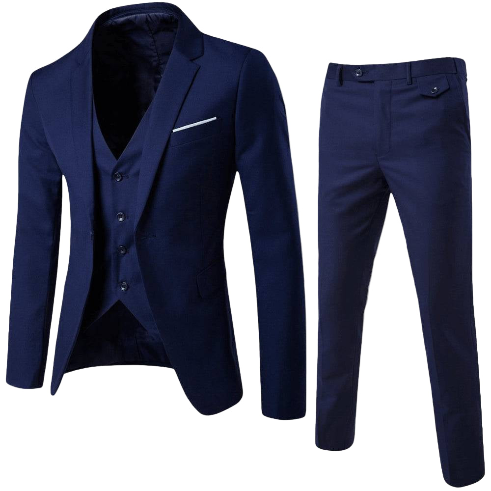 Men's Tailored Three-Piece Suit | Classic Occasion Wear