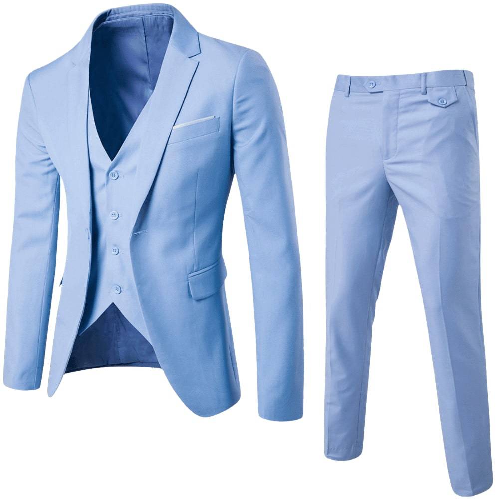 Men's Tailored Three-Piece Suit | Classic Occasion Wear